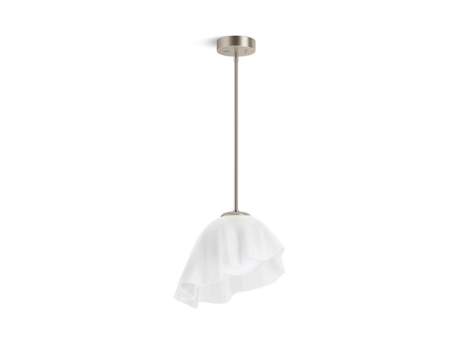KOHLER K-32695-PELED-BNL Landshapes by Daniel Arsham 14-3/4" pendant - Brushed Nickel