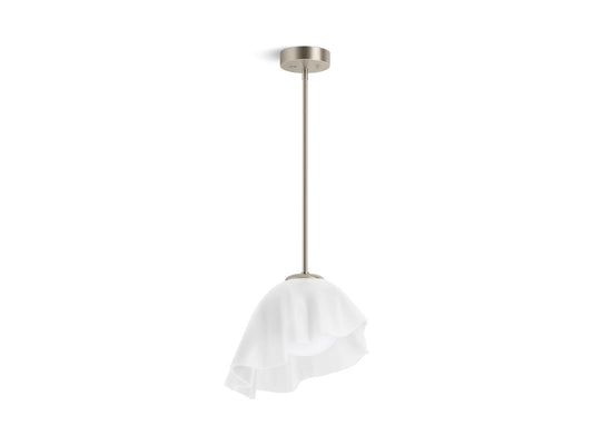 KOHLER K-32695-PELED-BNL Landshapes by Daniel Arsham 14-3/4" pendant - Brushed Nickel