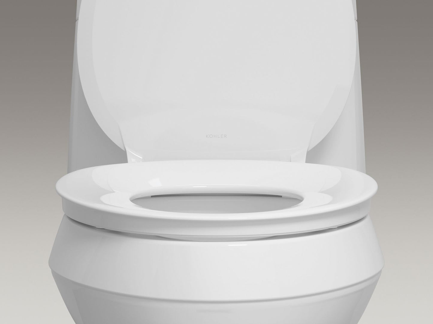KOHLER K-57777-WCF-0 Cymbal ReadyLatch Quiet-Close elongated toilet seat - White