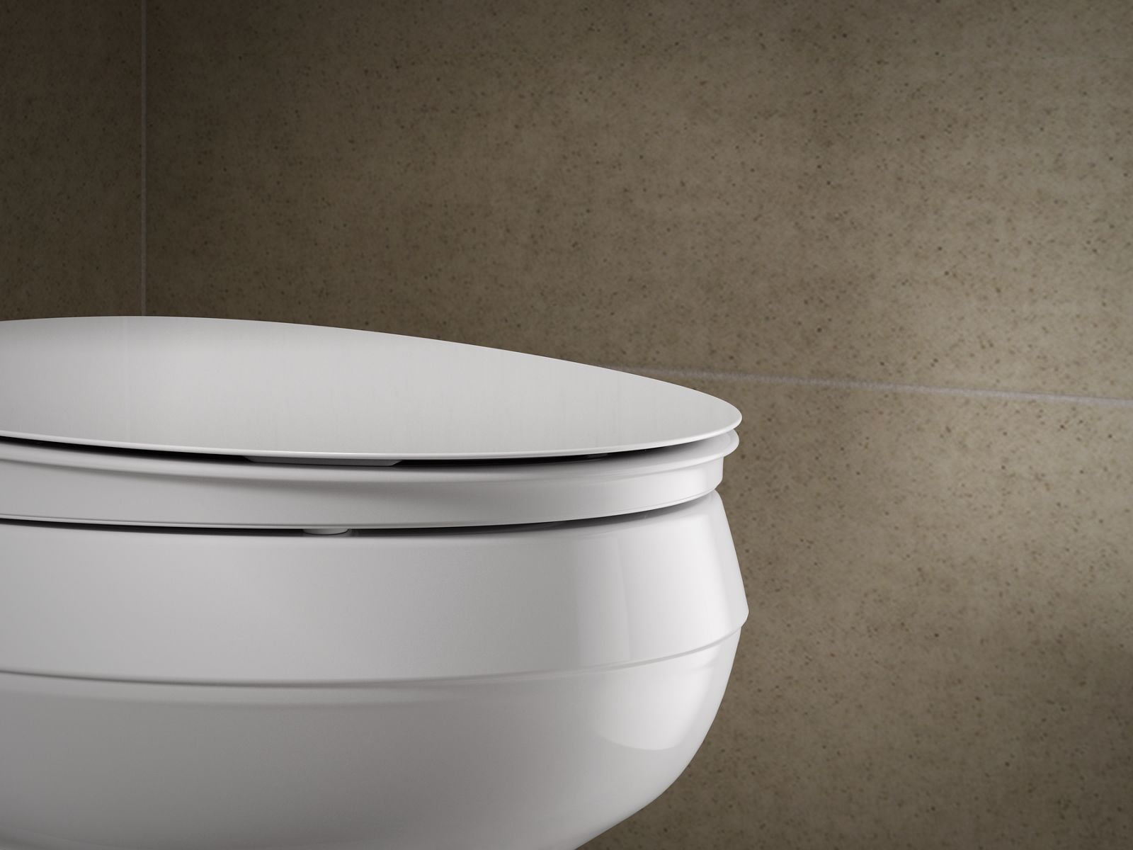 KOHLER K-57777-WCF-0 Cymbal Readylatch Quiet-Close Elongated Toilet Seat - White