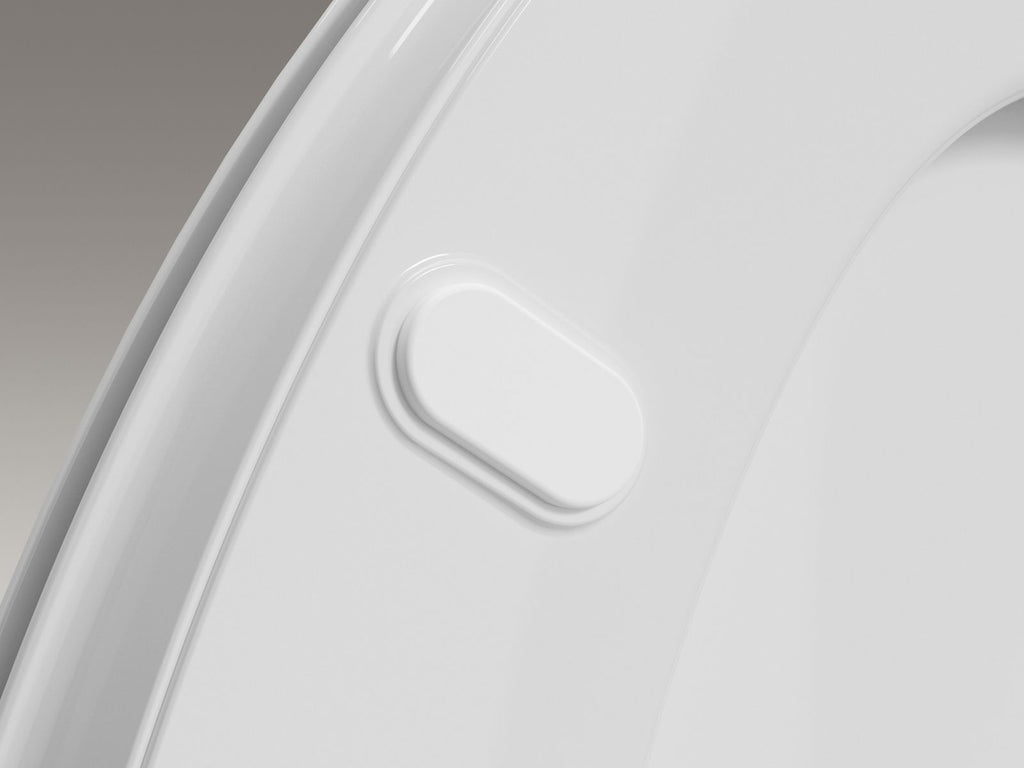 KOHLER K-57777-WCF-0 Cymbal Readylatch Quiet-Close Elongated Toilet Seat - White