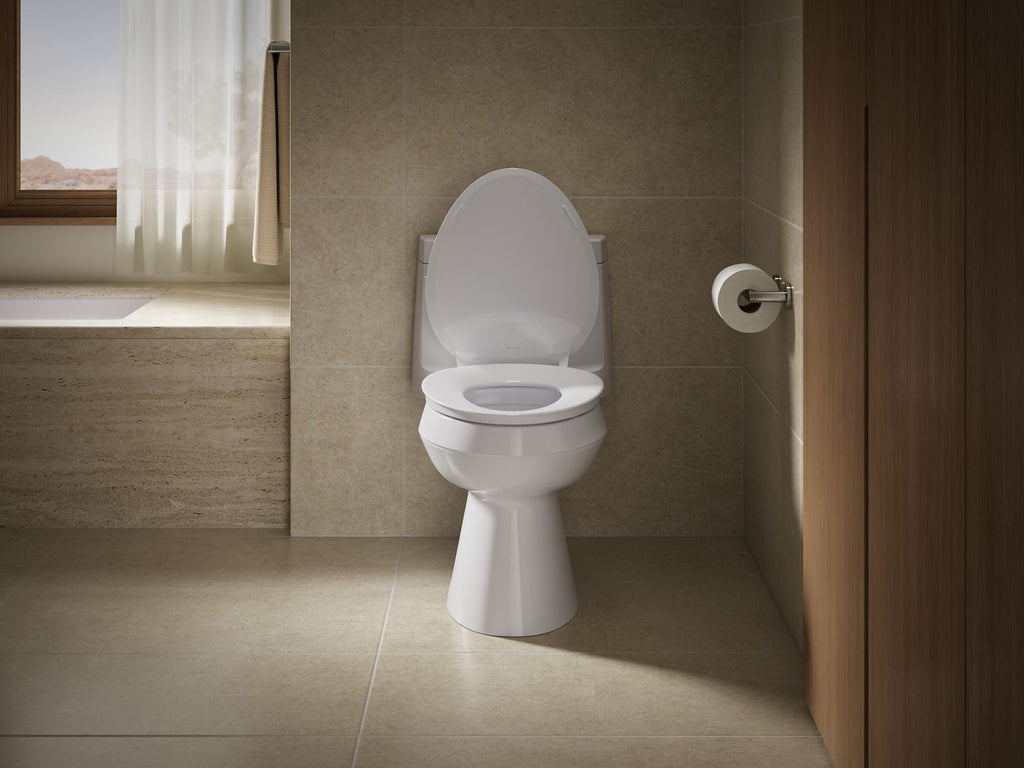 KOHLER K-57777-WCF-0 Cymbal Readylatch Quiet-Close Elongated Toilet Seat - White
