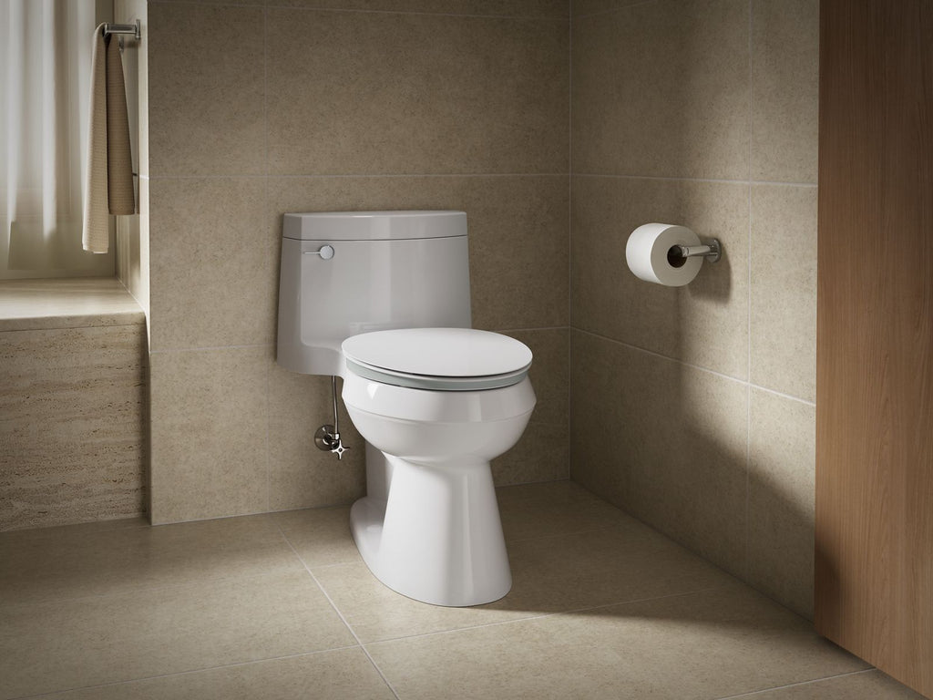 KOHLER K-57777-GCF-0 Cymbal Readylatch Quiet-Close Elongated Toilet Seat - White