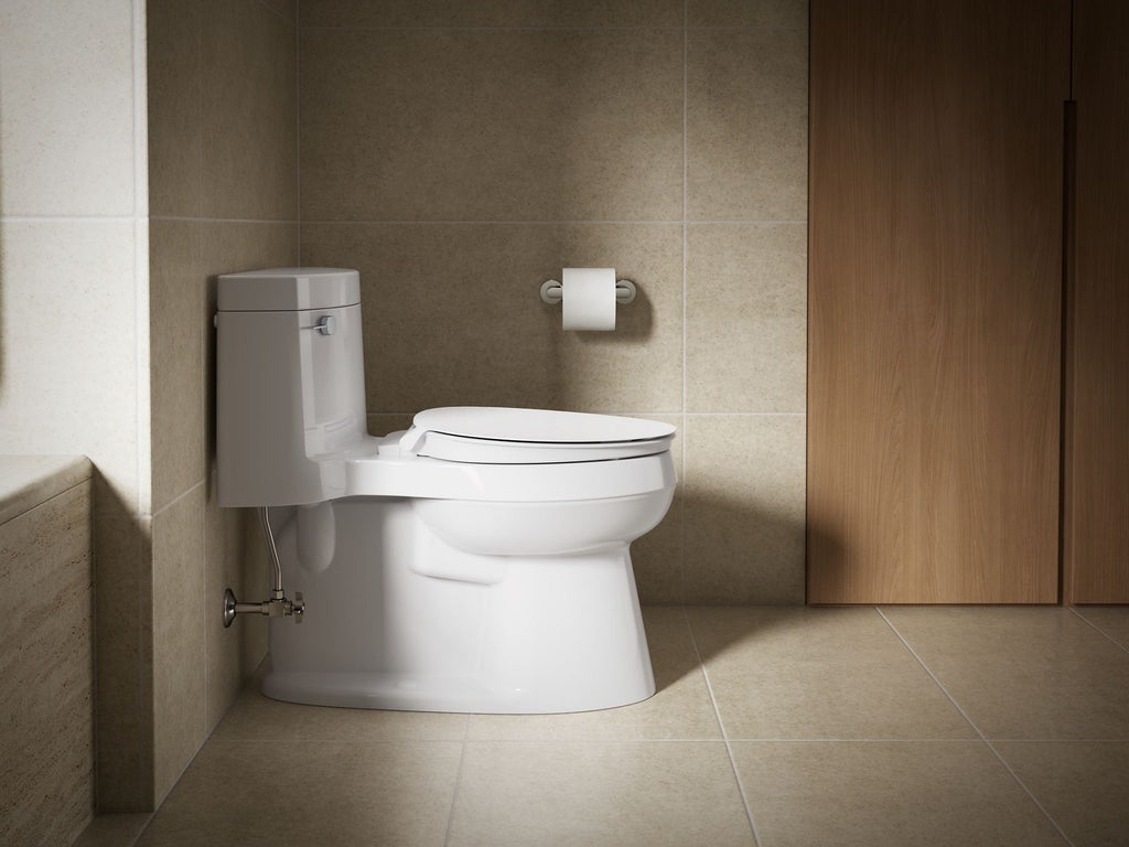 KOHLER K-57777-WCF-0 Cymbal Readylatch Quiet-Close Elongated Toilet Seat - White