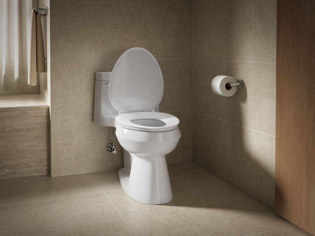 KOHLER K-57777-WCF-0 Cymbal Readylatch Quiet-Close Elongated Toilet Seat - White