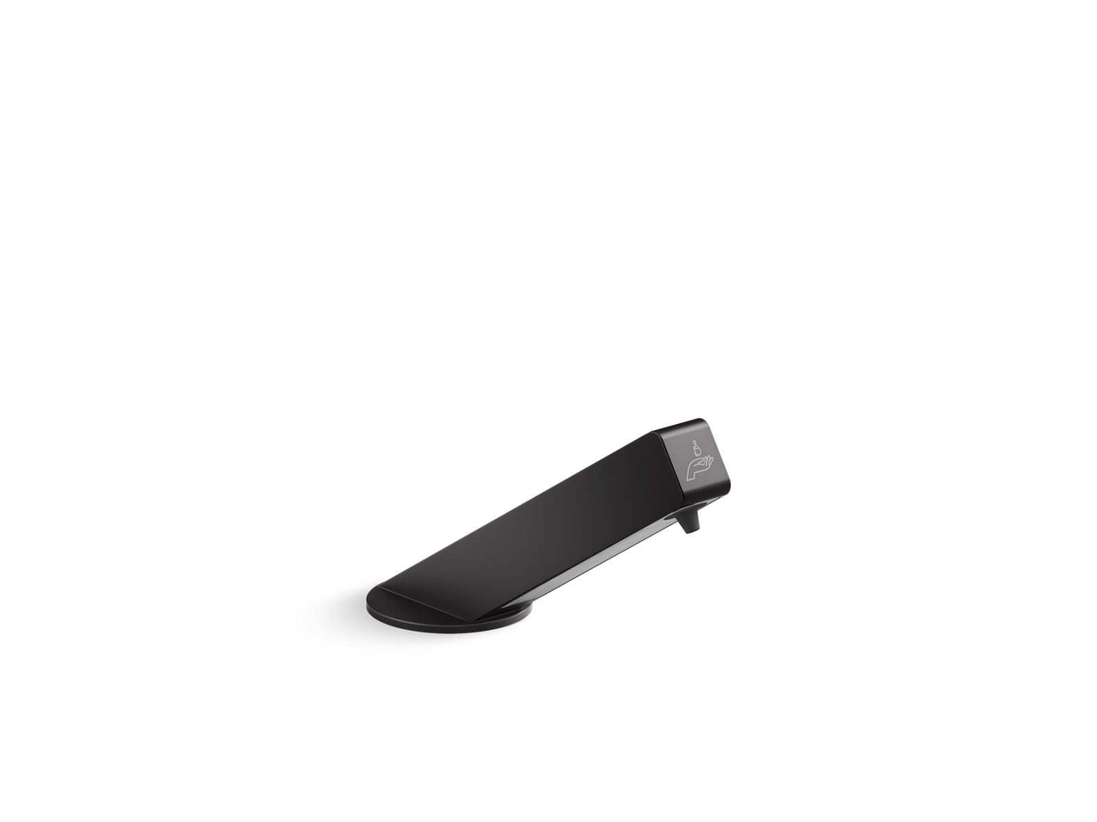 KOHLER K-25196-BL Angle Touchless Foaming Soap Dispenser, Ac-Powered - Matte Black