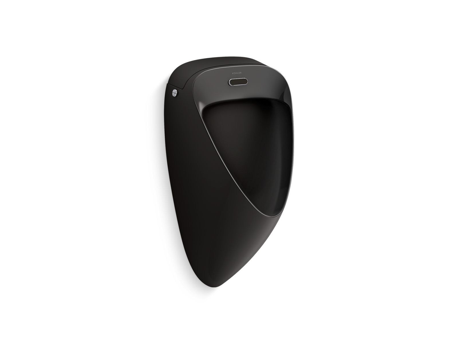 KOHLER K-28083-5DC-7 Tend Washout Half-Stall 0.5 Gpf Touchless Urinal, Rear Spud - Black Black