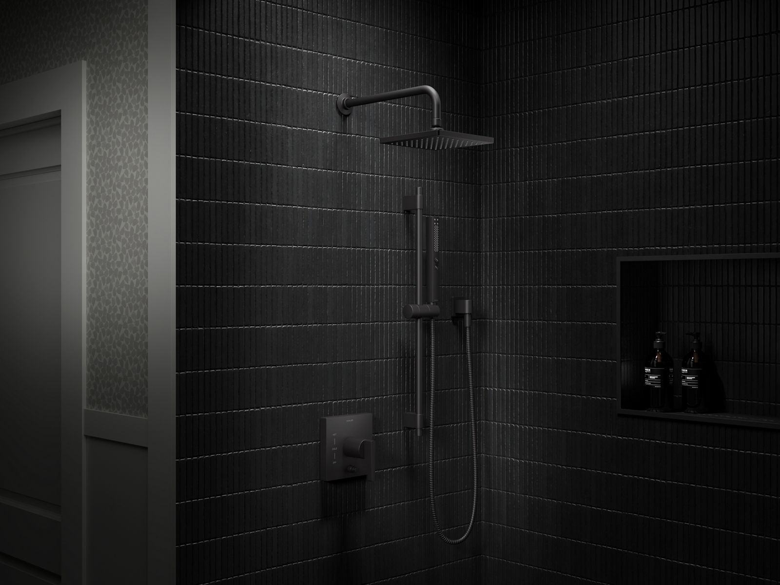 KOHLER K-26273-G-BL Honesty Showering Kit, 1.75 Gpm - Matte Black