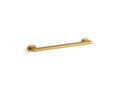 KOHLER K-33457-2MB Belay 18" Grab Bar - Vibrant Brushed Moderne Brass