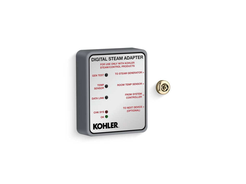 KOHLER K-32311-AF Invigoration Series Digital Steam Adapter - Vibrant French Gold