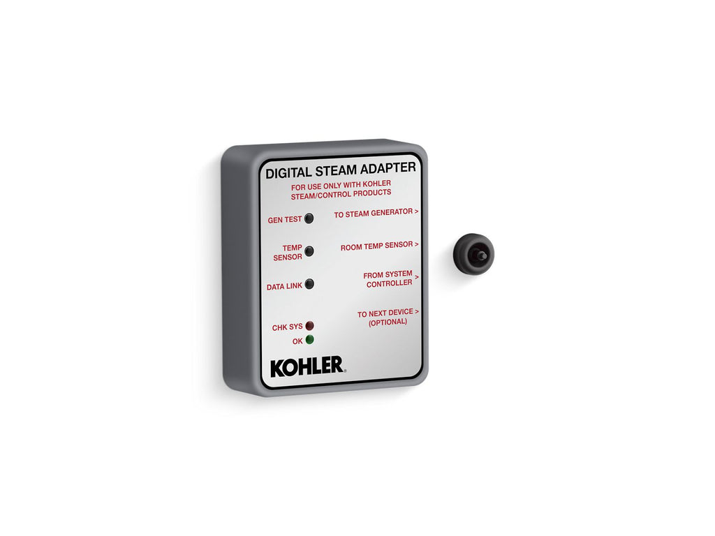 KOHLER K-32311-BL Invigoration Series Digital Steam Adapter - Matte Black