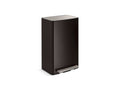 KOHLER K-REC35844-BST 13-Gallon Curved Step Trash Can - Black Stainless