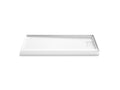 KOHLER K-44148-HW1 Stoneridge 60" X 30" Alcove Shower Base, Right Drain - Honed White