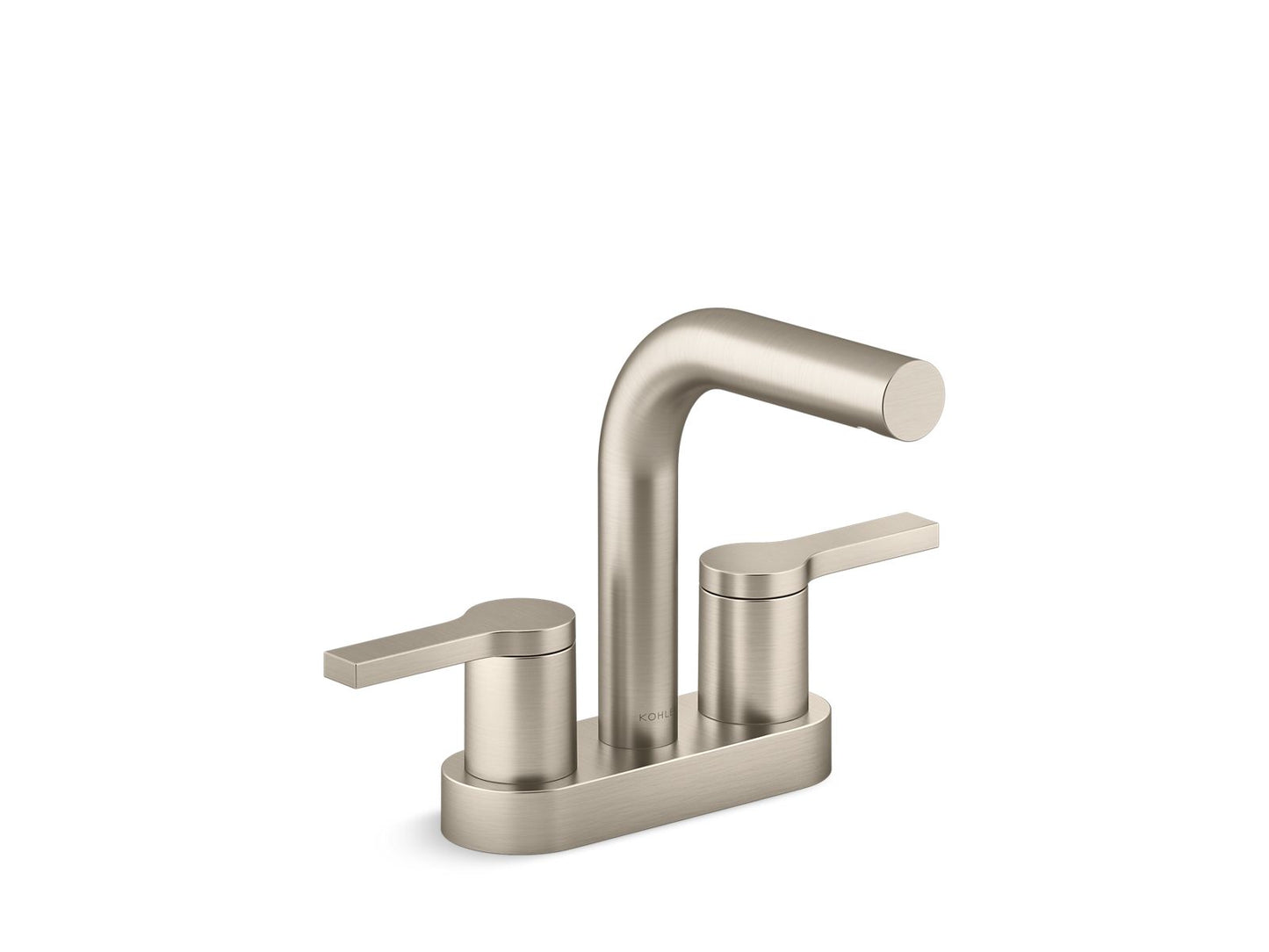 KOHLER K-33591-4-BN Elate Centerset Bathroom Sink Faucet, 1.2 Gpm - Vibrant Brushed Nickel