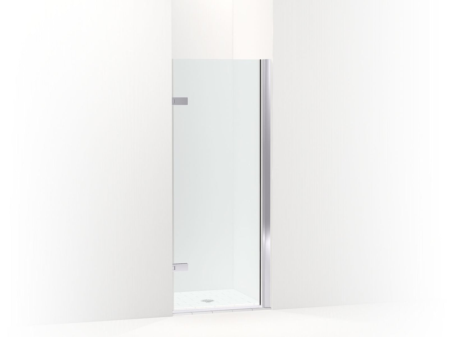 KOHLER K-27707-10L-SHP Composed 3/8" Pivot Door Glass And Hardware, No Handle In Bright Polished Silver