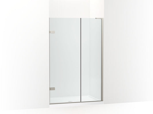 KOHLER K-27714-10L-BNK Composed 3/8" Pivot Door Glass And Hardware, No Handle In Anodized Brushed Nickel