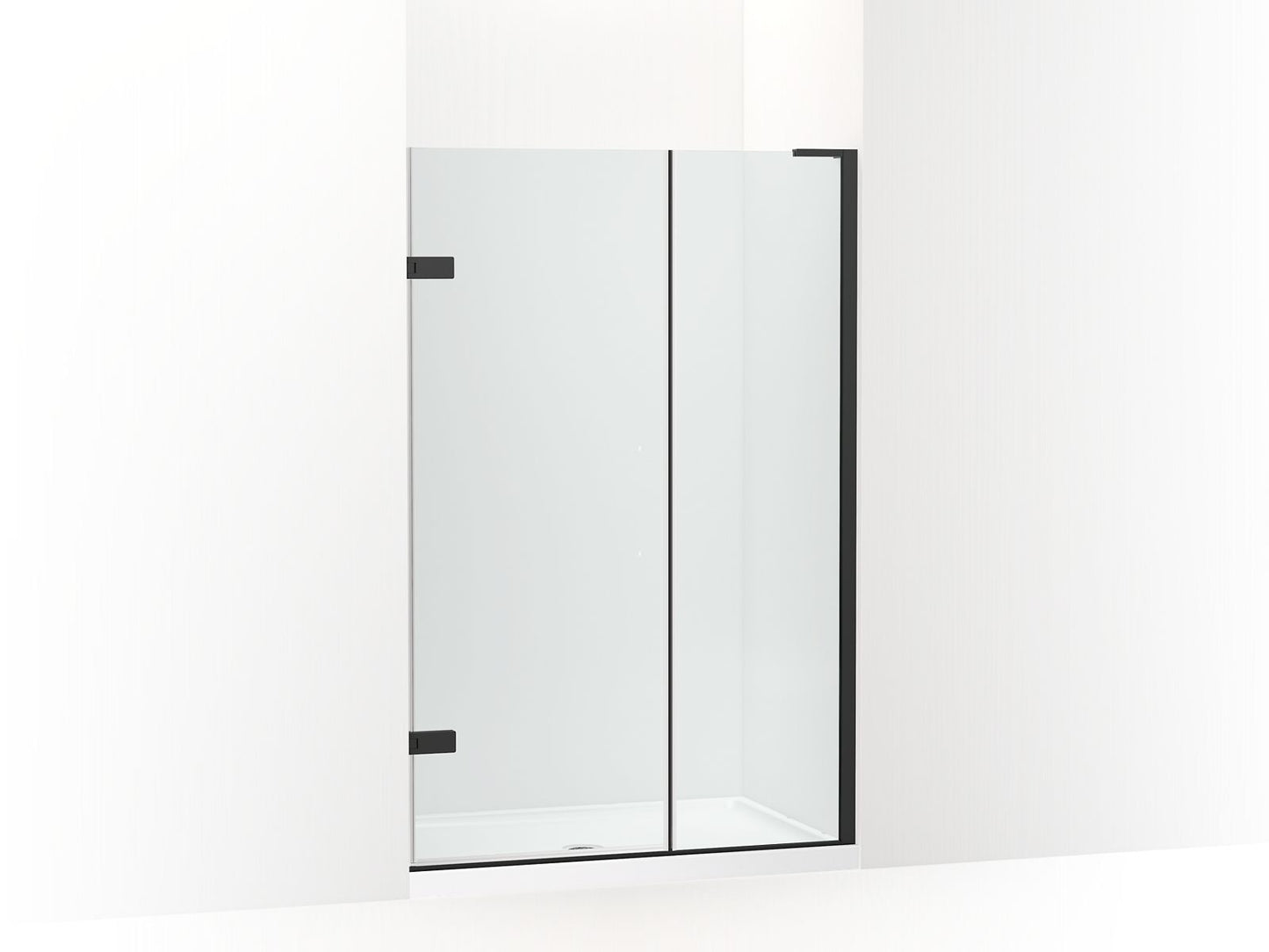 KOHLER K-27714-10L-BL Composed 3/8" Pivot Door Glass And Hardware, No Handle In Matte Black