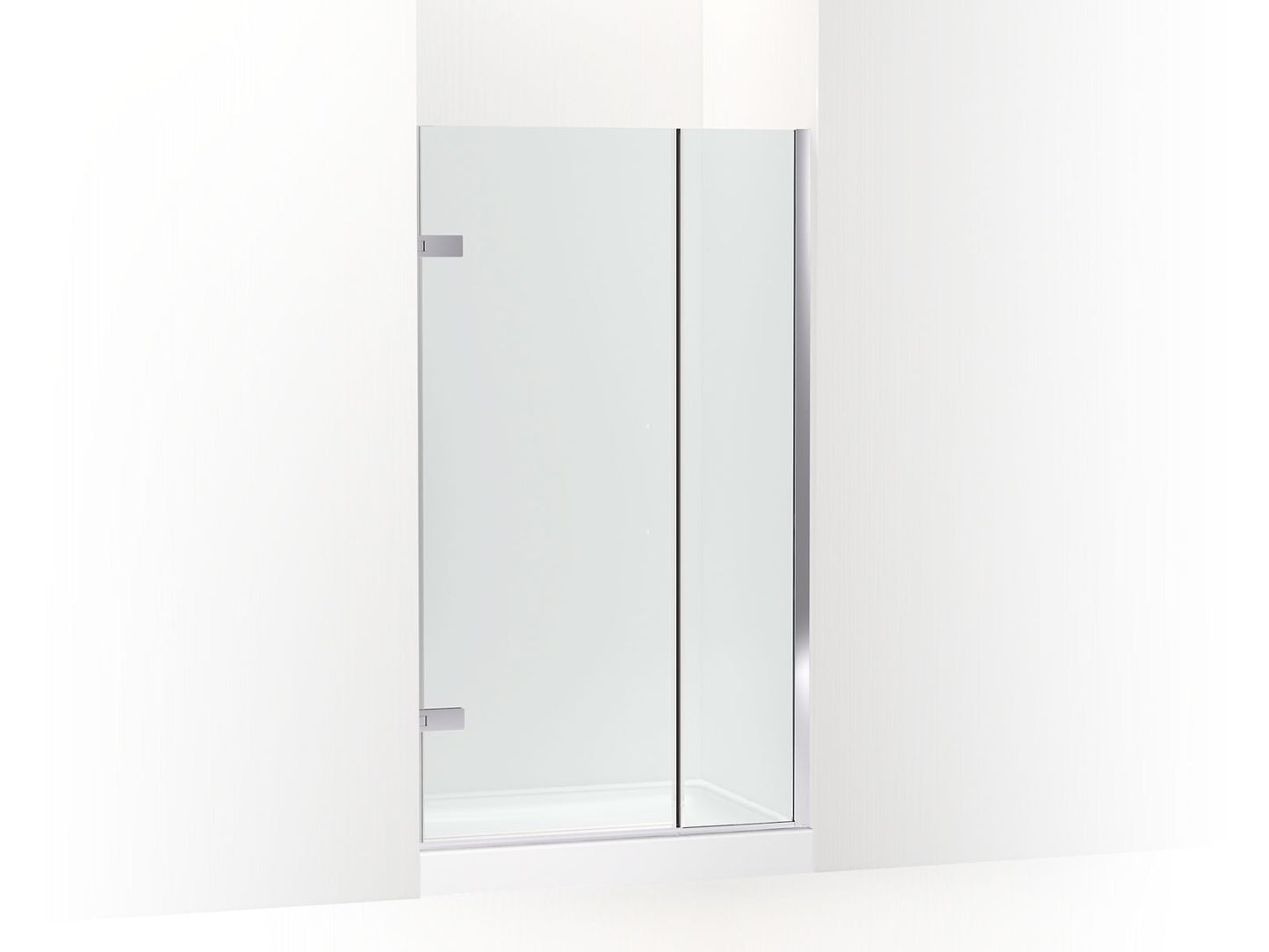 KOHLER K-27710-10L-SHP Composed 3/8" Pivot Door Glass And Hardware, No Handle In Bright Polished Silver