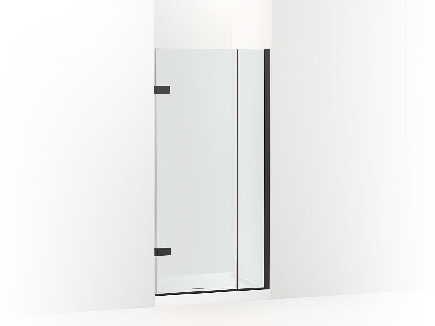 KOHLER K-27709-10L-BL Composed 3/8" Pivot Door Glass And Hardware, No Handle In Matte Black