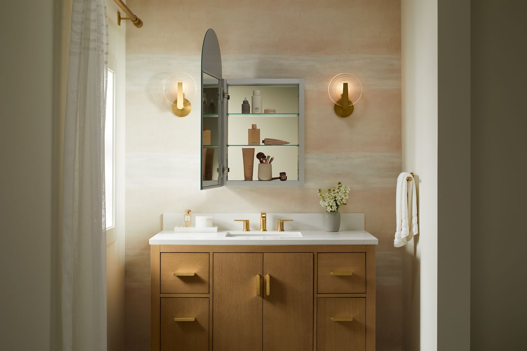 KOHLER K-56151-NA Embark Premium Xl 20" X 36" Arched Medicine Cabinet