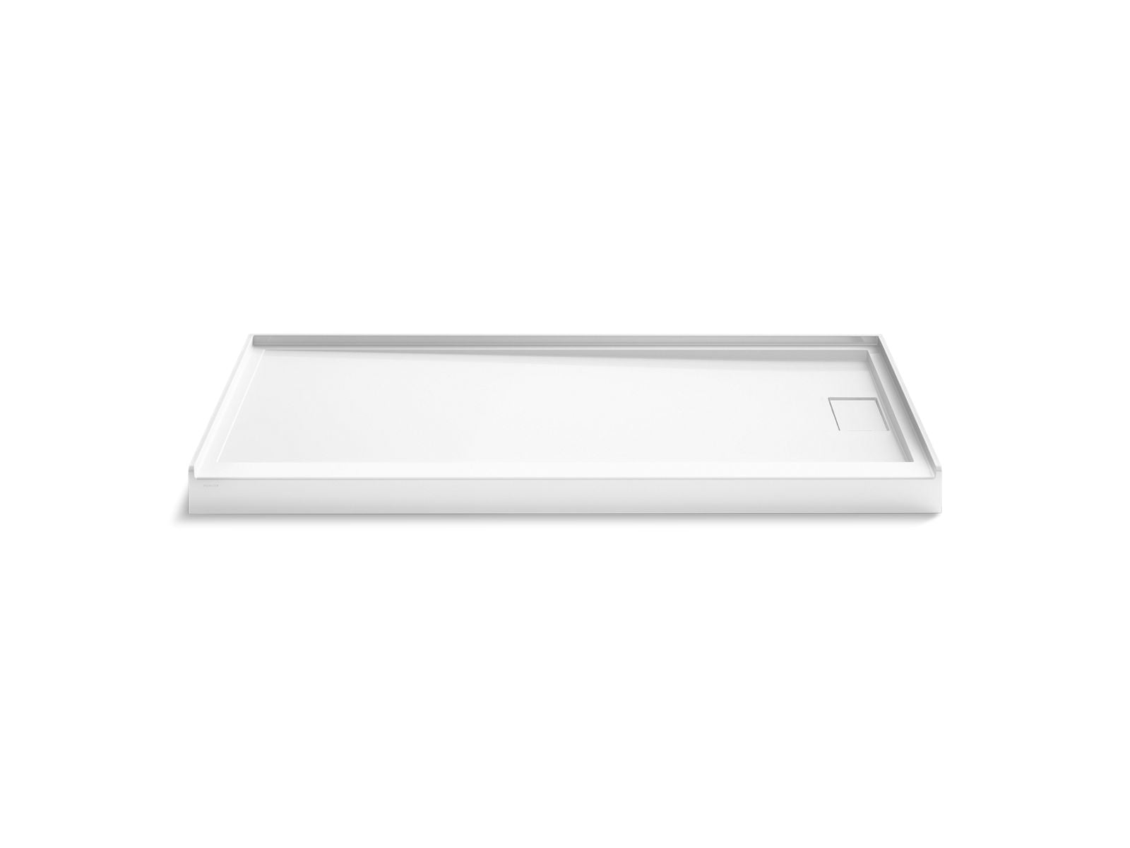 KOHLER Stoneridge K-44162-HW1 Stoneridge 72" X 34" Alcove Shower Base Right Drain - Honed White