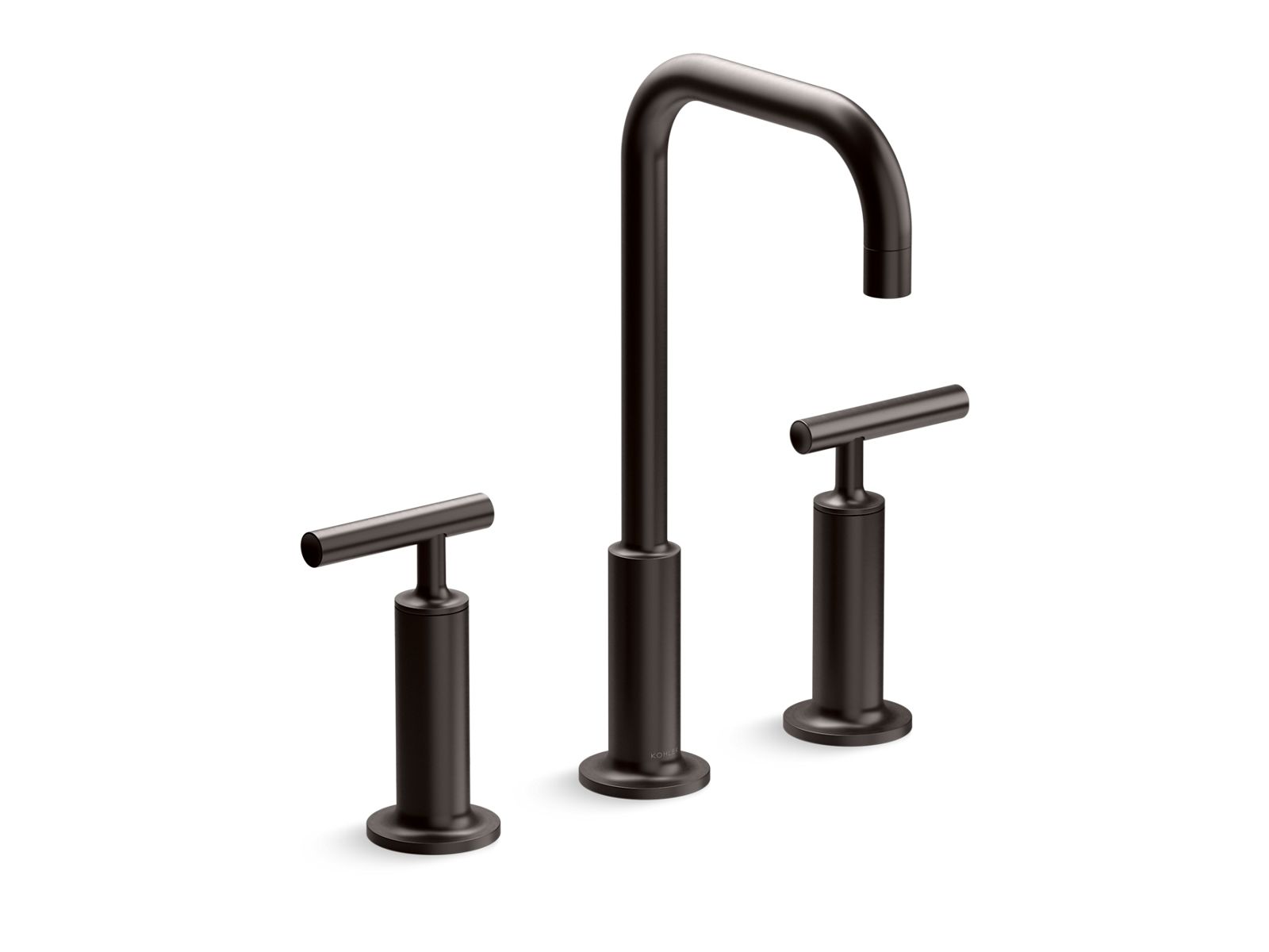 KOHLER K-14408-4-BGP Widespread bathroom sink faucet with Lever handles, 1.2 gpm  -  Brushed Graphite