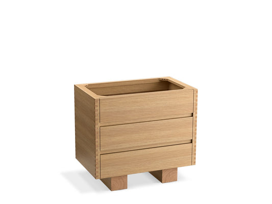 KOHLER K-32298-STT Landshapes by Daniel Arsham 36" bathroom vanity cabinet - Stratified Oak