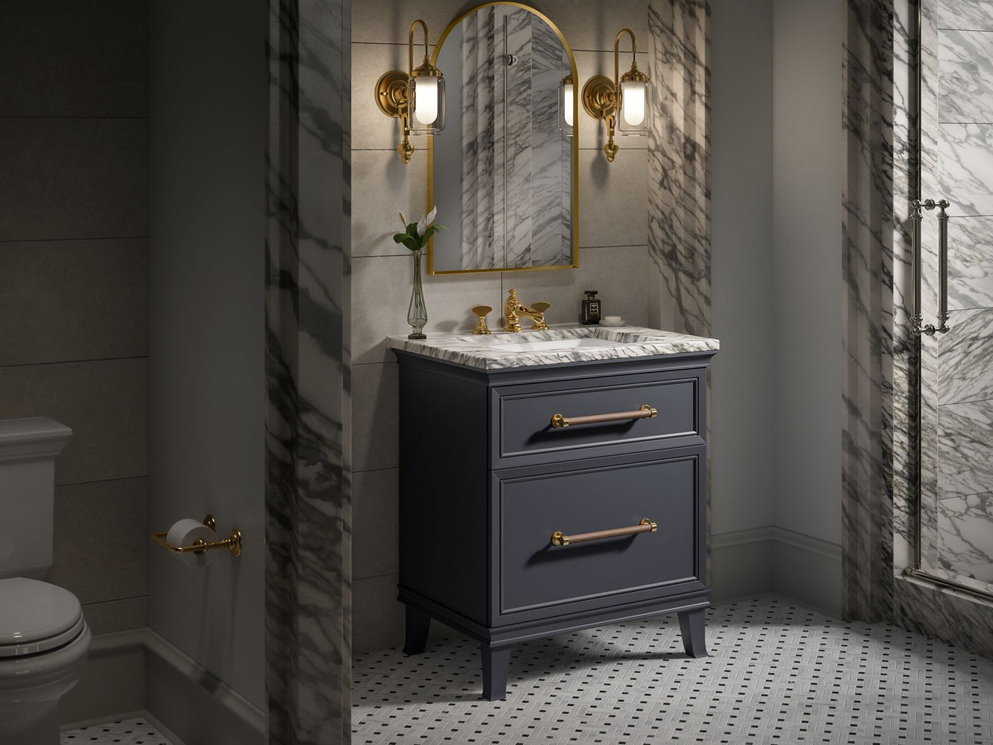 Kohler K-29480-1WX Artifacts 30 In. Bathroom Vanity Cabinet In Slate Grey