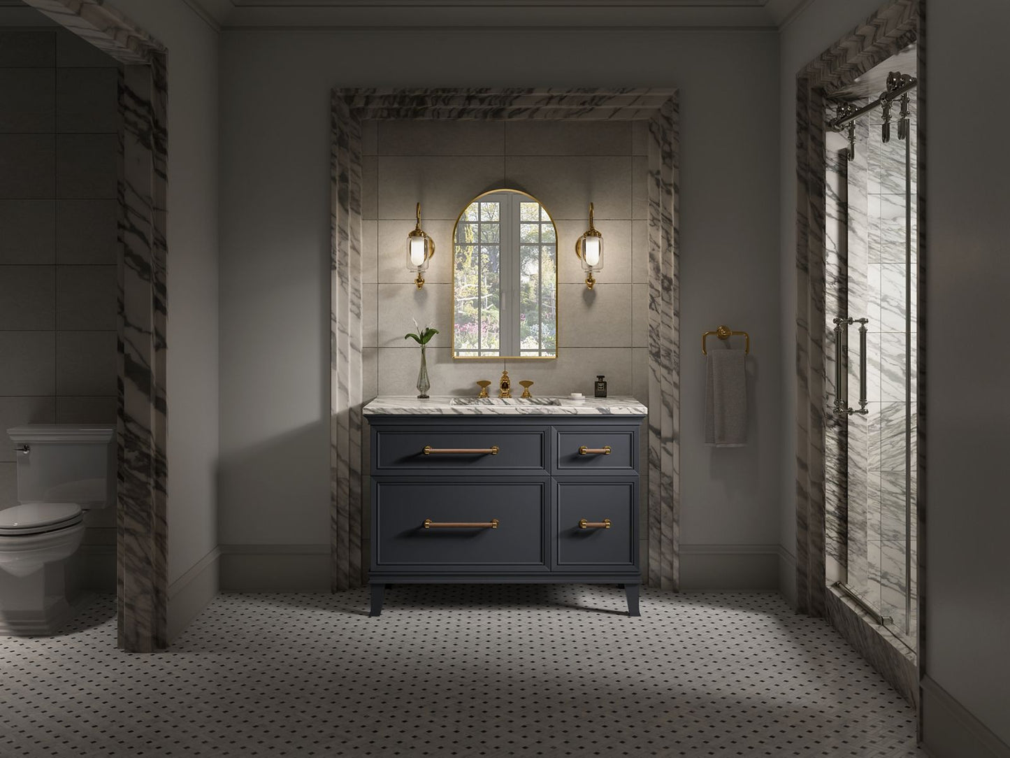 Kohler K-29481-1WX Artifacts 48 In. Bathroom Vanity Cabinet In Slate Grey