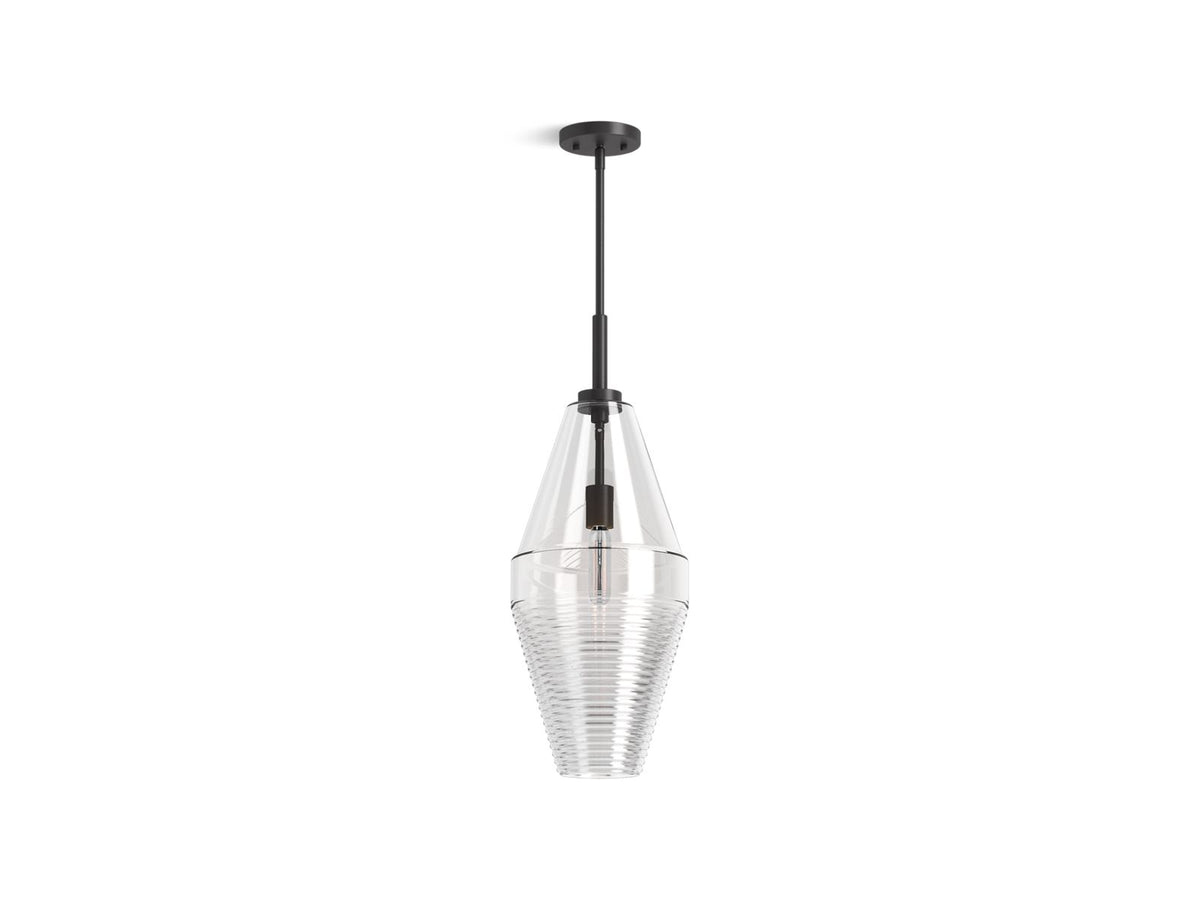 KOHLER K-42195-PE01-BLL Simplice Diamond Pendant - Matte Black