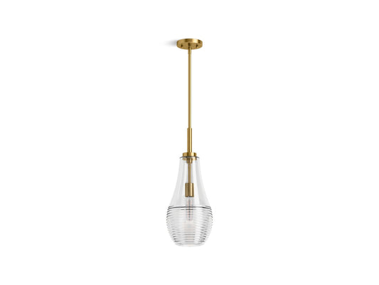 KOHLER 42196-PE01-2GL Simplice 8 in. Teardrop Pendant  -  Brushed Moderne Brass