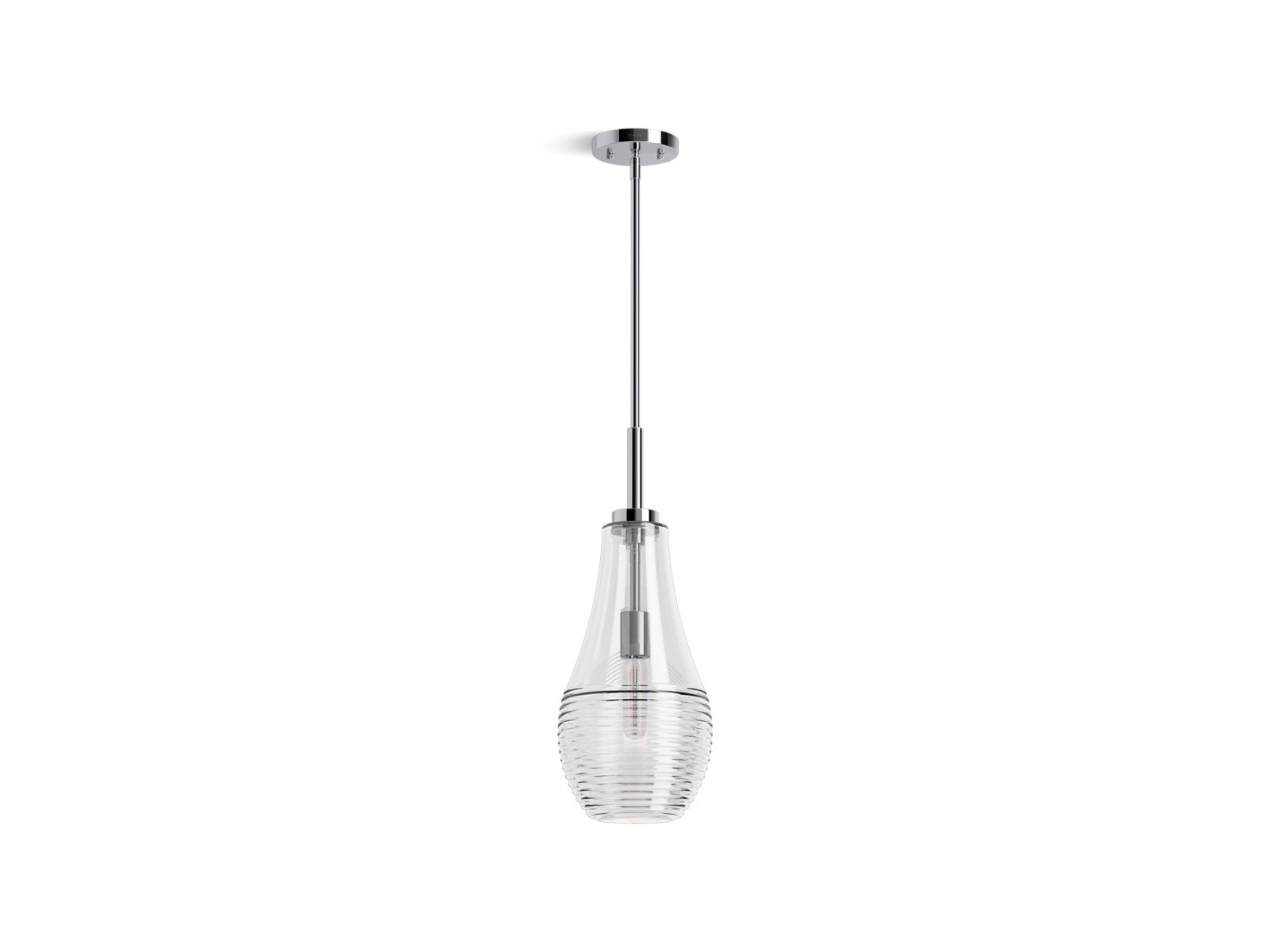 KOHLER 42196-PE01-CPL Simplice 8 in. Teardrop Pendant  -  Polished Chrome