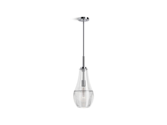 KOHLER 42196-PE01-CPL Simplice 8 in. Teardrop Pendant  -  Polished Chrome