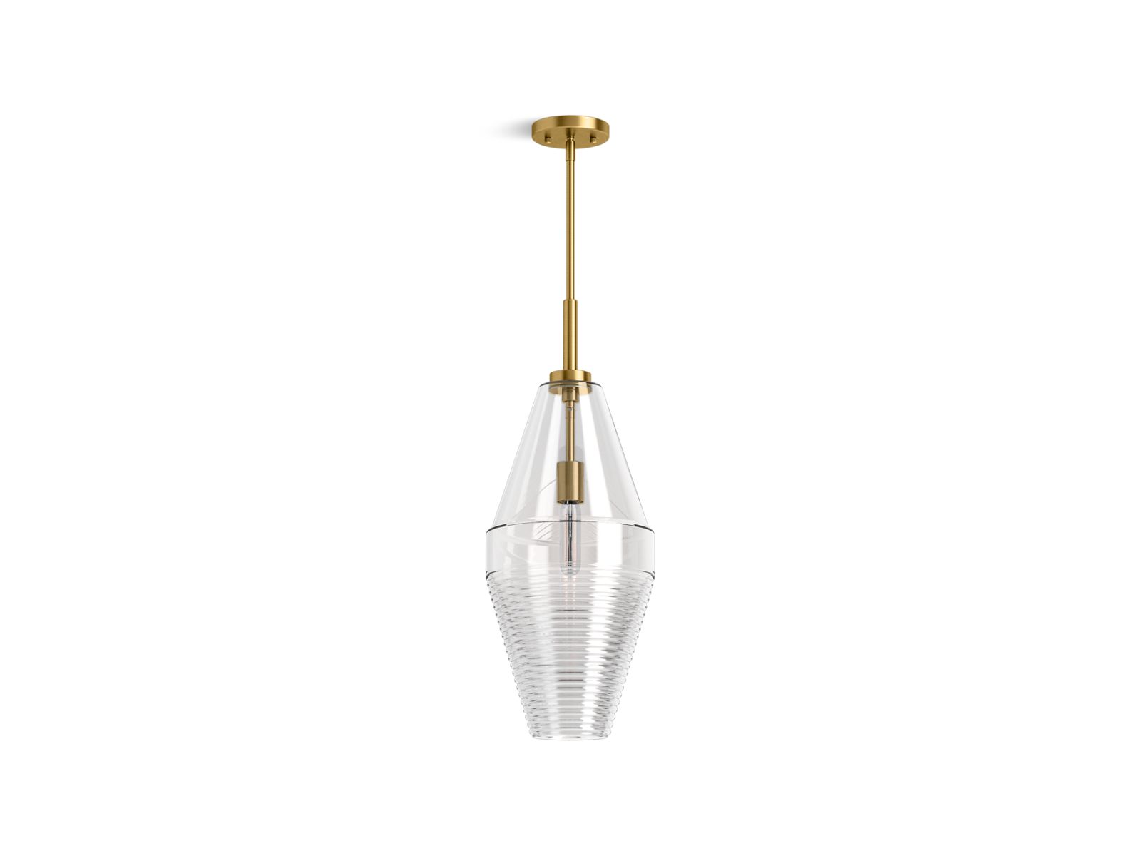 KOHLER 42195-PE01-2GL Simplice Diamond Pendant  -  Brushed Moderne Brass