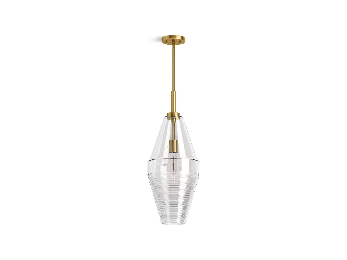 KOHLER K-42195-PE01-2GL Simplice Diamond Pendant - Brushed Moderne Brass