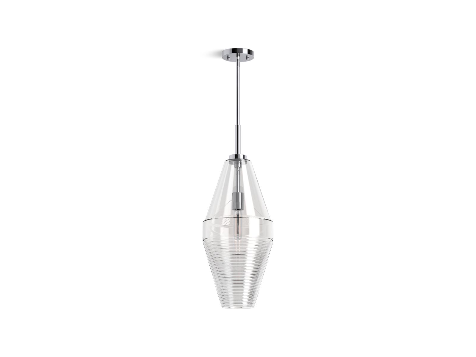 KOHLER 42195-PE01-CPL Simplice Diamond Pendant  -  Polished Chrome