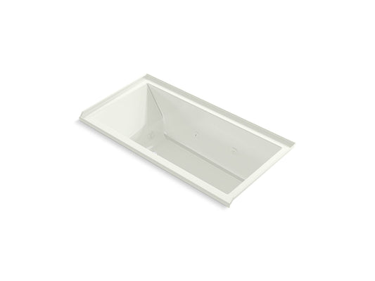 KOHLER K-1167-JRH-NY Underscore 60" X 30" Drop-In/Alcove Heated Whirlpool Bath, Right Drain In Dune