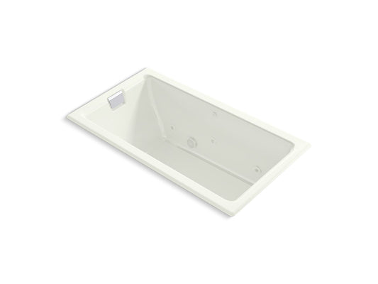 KOHLER K-856-JH-NY Tea-For-Two 66" X 36" Drop-In/Undermount Whirlpool Bath In Dune