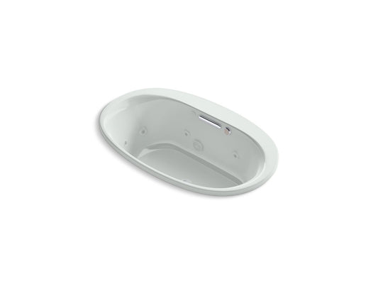 KOHLER K-5714-XHGH-95 Underscore 59-3/4" X 35-3/4" Drop-In Heated Bubblemassage Air Bath With Whirlpool In Ice Grey