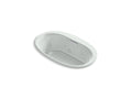 KOHLER K-5714-JH-95 Underscore 60" X 36" Drop-In Heated Whirlpool Bath In Ice Grey