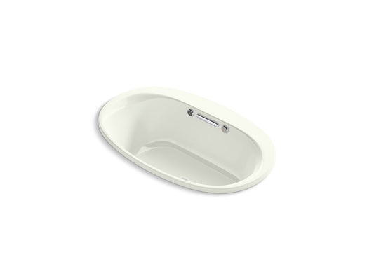 KOHLER K-5714-GHW-NY Underscore 59-3/4" X 35-3/4" Drop-In Heated Bubblemassage Air Bath With Bask Heated Surface In Dune