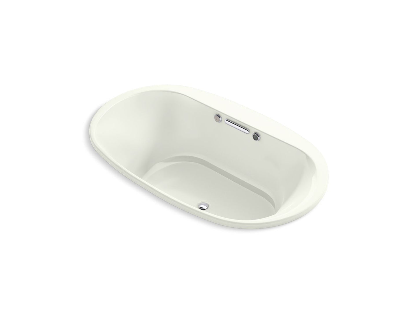 KOHLER K-5718-GHW-NY Underscore 71-1/2" X 41-1/2" Drop-In Heated Bubblemassage Air Bath With Bask Heated Surface In Dune