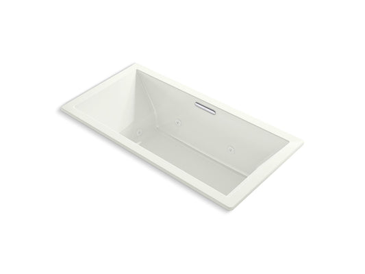 KOHLER K-1835-JH-NY Underscore 72" X 36" Drop-In Heated Whirlpool Bath In Dune