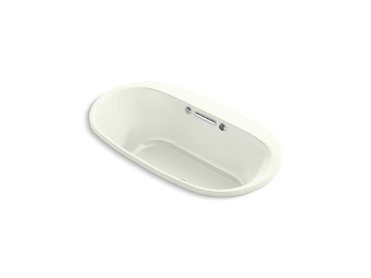 KOHLER K-5716-GHW-NY Underscore 66" X 36" Drop-In Heated Bubblemassage Air Bath With Bask Heated Surface In Dune