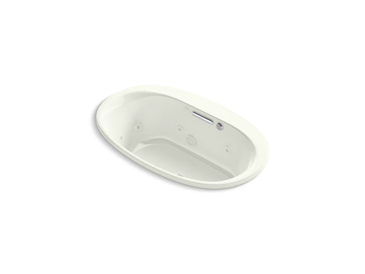 KOHLER K-5714-XHGH-NY Underscore 59-3/4" X 35-3/4" Drop-In Heated Bubblemassage Air Bath With Whirlpool In Dune