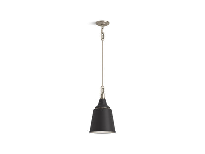 KOHLER K-42201-PE01-BML Varla 9" pendant - Black with Brass Trim