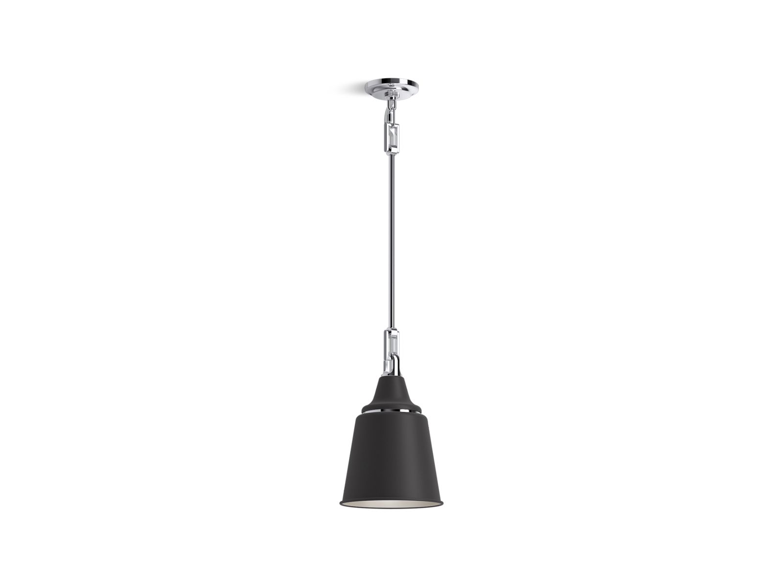 KOHLER K-42201-PE01-BML Varla 9" Pendant - Black With Brass Trim