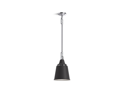 KOHLER K-42201-PE01-BML Varla 9" pendant - Black with Brass Trim