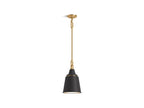 KOHLER K-42201-PE01-BML Varla 9" Pendant - Black With Brass Trim