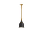 KOHLER K-42201-PE01-BML Varla 9" Pendant - Black With Brass Trim